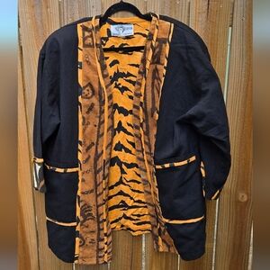 Black and Orange Women's Blazer